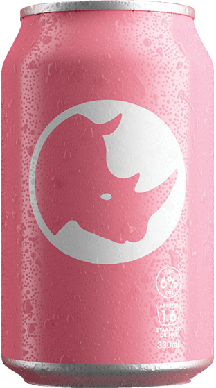 Pink Rhino Gin 4 Pack Cans 330ml